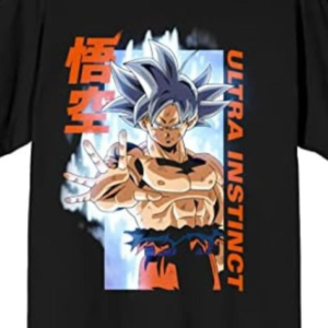 Camiseta masculina Dragon Ball Super Ultra Instinct Goku preta