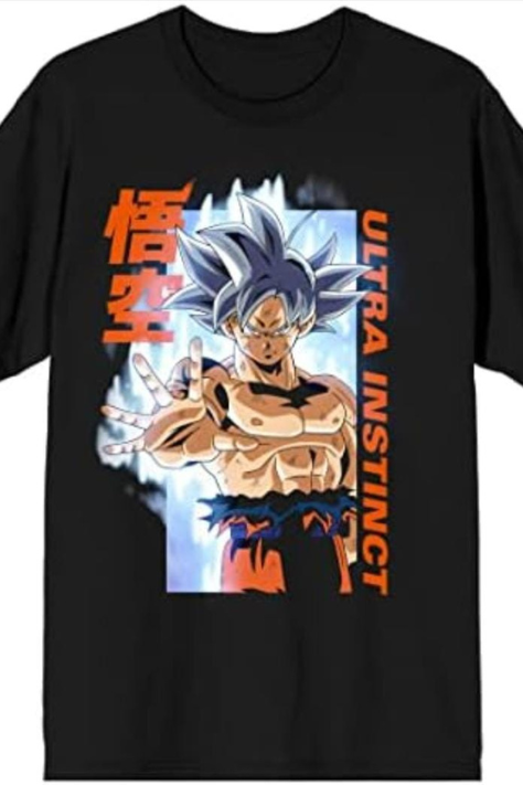 Camiseta masculina Dragon Ball Super Ultra Instinct Goku preta